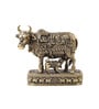 Golden Brass Kamdhenu Cow Idol with Calf