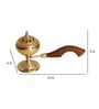 Brass Lobaan with Wooden Handle