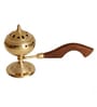 Brass Lobaan with Wooden Handle