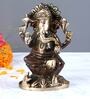 Brass Lord Ganesha Statue With Oxidised Finish