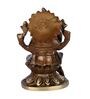 Brass Lord Ganesha Statue With Oxidised Finish