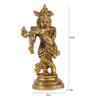 Brass Lord Krishna Idol