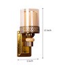 Galaxy Metal Wall Mounted Uplight Sconce (Brass)
