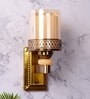 Galaxy Metal Wall Mounted Uplight Sconce (Brass)