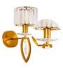 Kevin Brass Metal and Glass Wall Sconces