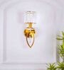 Kevin Brass Metal and Glass Wall Sconces