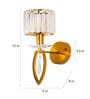Kevin Brass Metal and Glass Wall Sconces