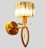 Kevin Brass Metal and Glass Wall Sconces