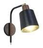 Milan Black Metal Wall Sconces