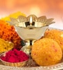 Brass Oil Puja Lamp Festival Diya