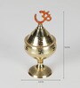 Gold Brass Om Diwali Diyas Lamp