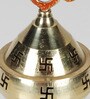 Gold Brass Om Diwali Diyas Lamp