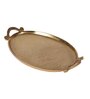 Brass Oval Trey With Designed Handle 14"