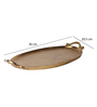 Brass Oval Trey With Designed Handle 14"