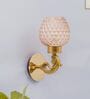 Brass Plantation Single Light Glass & Metal Wall Light