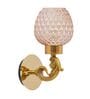 Brass Plantation Single Light Glass & Metal Wall Light