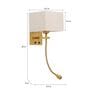 Brass Metal LED Novelty Wall Light (Gold)