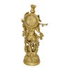 Brass Radha Krishna Statue Pair