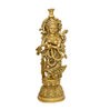Brass Radha Krishna Statue Pair