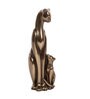 Brass Finish Resin Cat Kitty Figurine