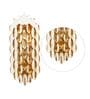 Triune Metal Wall Flush Mount Light (Gold)