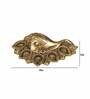 Brass Shankh Diya With 5 Diya Holder