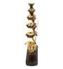 Brass Ship with Wooden Base Show piece