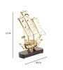 Brass Ship with Wooden Base Show piece