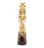 Brass Ship with Wooden Base Show piece