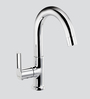Brass Swan Neck Basin Tap In Chrome Finish (Model No: F2007104)