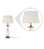 Black Fabric Shade Table Lamp with Brass Base