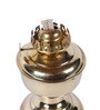 Uniquely Transparent Glass Shade Table Lamp With Brass Base