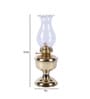Uniquely Transparent Glass Shade Table Lamp With Brass Base