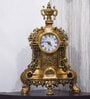 Vintage Golden Brass Table Clock
