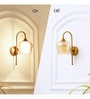 Kilda Brass Metal and Glass Wall Sconces