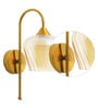 Kilda Brass Metal and Glass Wall Sconces