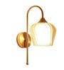 Kilda Brass Metal and Glass Wall Sconces