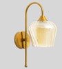 Kilda Brass Metal and Glass Wall Sconces