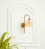 Kilda Brass Metal and Glass Wall Sconces