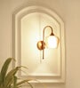 Kilda Brass Metal and Glass Wall Sconces