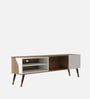 Brave TV Unit In Leon Teak & White Finish