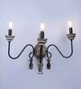 Bravia Brown and Black Wood and Iron Wall Light  | E14 holder | without Bulb