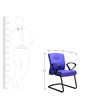 Bravo Visitor Chair in Blue Colour