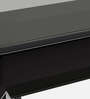 Brawn Glass Top 6 Seater Dining Table in Black Colour