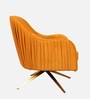 Brawny Luxe  Velvet Lounge Chairs In Yellow Colour