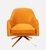 Brawny Luxe  Velvet Lounge Chairs In Yellow Colour
