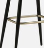 Braxton Leather Bar Stool In Black Colour