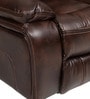 Braxton Leatherette Motorized  3 Seater Recliner In Tan Brown Colour