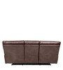 Braxton Leatherette Motorized  3 Seater Recliner In Tan Brown Colour