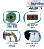 Brayden Aquo 11 Smart Electric Kettle with LED Display, 20 Presets, Auto Shut Off and Boil Dry Protection (1.5 Litre, Olive Green)